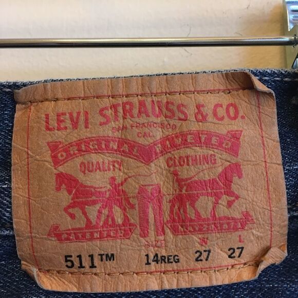 LEVIS 511 SKINNY JEANS. SIZE 27 X 27. 14 REG - Picture 4 of 5